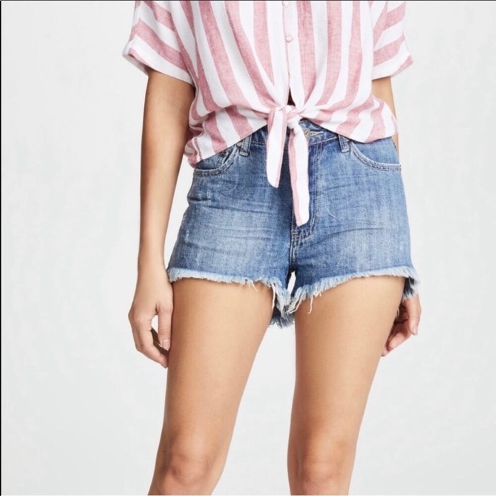 One Teaspoon High Waist Bonita Cut Off Jean Shorts